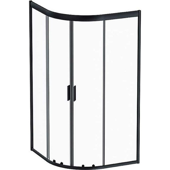 Душевое ограждение Am.Pm Gem 100x100 см W90G-401-100BT, чёрный/прозрачное - фото 2