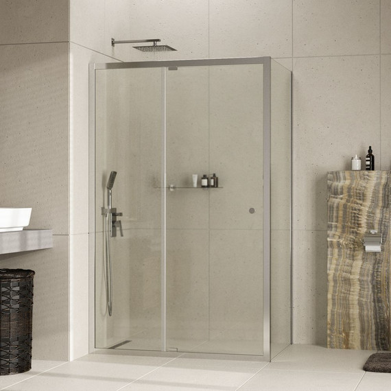 Душевое ограждение WasserKraft Aula 110x80 см 11P14, хром/прозрачное - фото 2