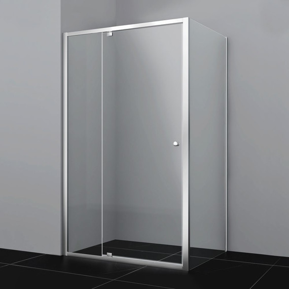 Душевое ограждение WasserKraft Aula 100x80 см 11P17, хром/прозрачное - фото 