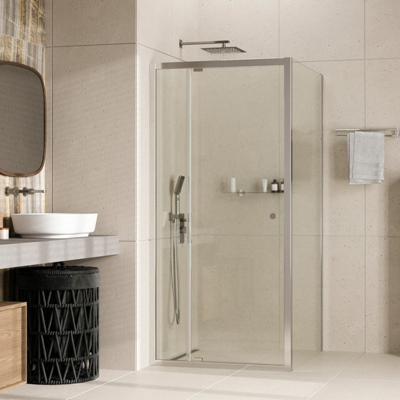 Душевое ограждение WasserKraft Aula 100x90 см 11P22, хром/прозрачное - фото 2