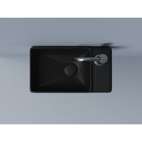 Раковина подвесная Ceramicanova Element 40 см R CN5045MB, чёрный матовый - фото 5