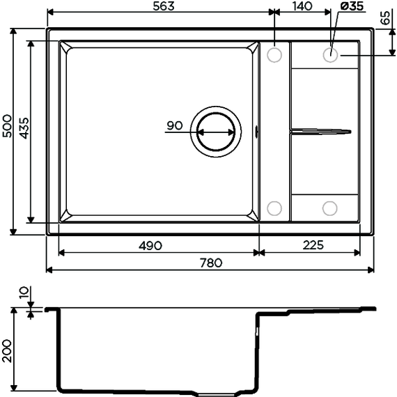 Кухонная мойка Omoikiri Sumi 78-LB ES 4997232, espresso, Цвет производителя: espresso - фото 2
