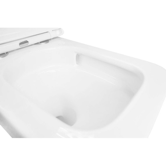 Инсталляция с подвесным унитазом комплект: Loranto 4501 с подвесным безободковым унитазом Azario Flavia AZ-0076-UQ1 сиденье микролифт (Система смыва торнадо) - фото 11