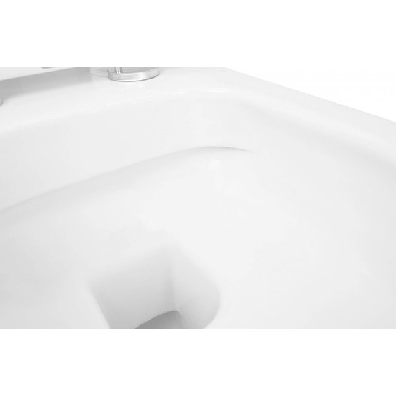 Инсталляция с подвесным унитазом комплект: Grohe Rapid SL 38772001 с подвесным безободковым унитазом Azario Ferio 87565 сиденье микролифт, крепление, кнопка смыва хром - фото 8