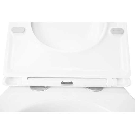 Инсталляция с подвесным унитазом комплект: Grohe Rapid SL 38772001 с подвесным безободковым унитазом Azario Flavia AZ-0076-UQ1 сиденье микролифт, крепление, кнопка смыва хром (Система смыва торнадо) - фото 13