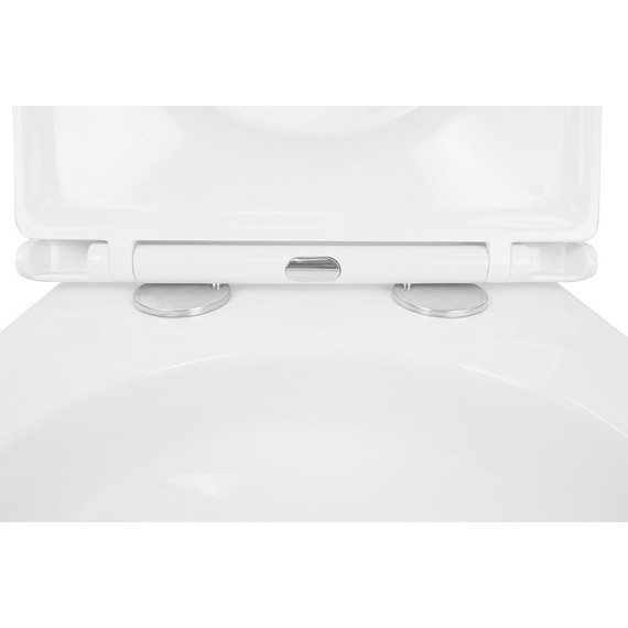 Инсталляция с подвесным унитазом комплект: Grohe Rapid SL 38772001 с подвесным безободковым унитазом Azario Teramo AZ-0053-UQ3 сиденье микролифт, крепление, кнопка смыва хром - фото 8