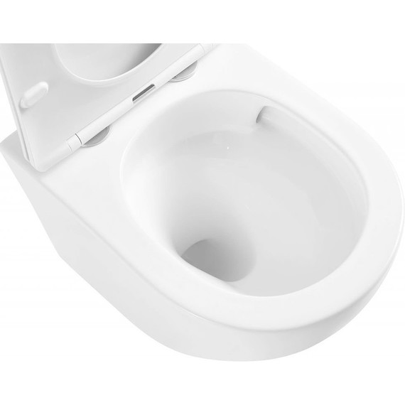 Инсталляция с подвесным унитазом комплект: Grohe Rapid SL 38772001 с подвесным безободковым унитазом Azario Teramo AZ-0053-UQ сиденье микролифт, крепление, кнопка смыва хром (Система смыва торнадо) - фото, картинка 8 Инсталляция с подвесным унитазом комплект: Grohe Rapid SL 38772001 с подвесным безободковым унитазом Azario Teramo AZ-0053-UQ сиденье микролифт, крепление, кнопка смыва хром (Система смыва торнадо) - фото 8