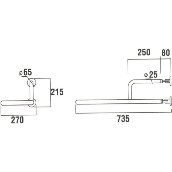 Поручень для раковины Creavit TB100 - фото 3