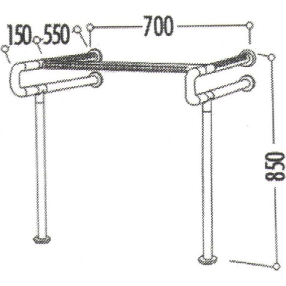 Поручень для раковины Creavit TB301 - фото 2