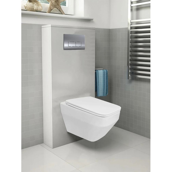 Инсталляция с подвесным унитазом комплект: Ideal Standard Prosys Eco Frame M E233267 с подвесным безободковым унитазом Azario Moneo AZ-0062 сиденье микролифт, крепление - фото, картинка 14 Инсталляция с подвесным унитазом комплект: Ideal Standard Prosys Eco Frame M E233267 с подвесным безободковым унитазом Azario Moneo AZ-0062 сиденье микролифт, крепление - фото 14