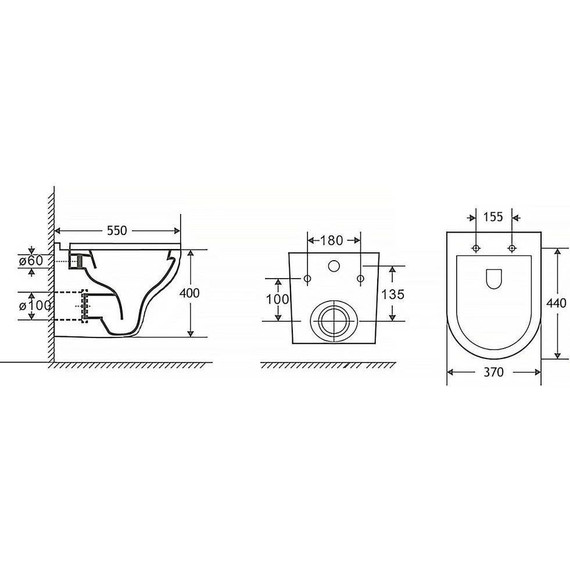 Инсталляция с подвесным унитазом комплект: Ideal Standard Prosys Eco Frame M E233267 с подвесным унитазом Azario Stella AZ-VT005+AZ-VT005sc сиденье микролифт, крепление - фото 13