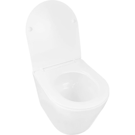 Инсталляция с подвесным унитазом комплект: Grohe Rapid SL 38772001 с подвесным безободковым унитазом Loranto Krosa 87266 сиденье микролифт, крепление, кнопка смыва хром (Система смыва торнадо) - фото 8