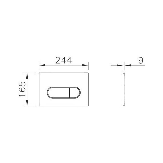 Инсталляция для унитаза Vitra V-Fix Core 800-1874 (кнопка смыва чёрная матовая) - фото 3