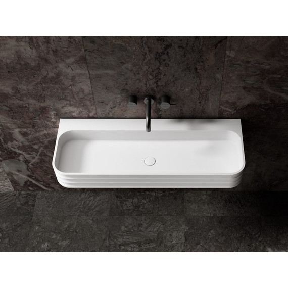 Раковина подвесная Abber Stein 80 см AS2651-0.8, белый матовый - фото 2