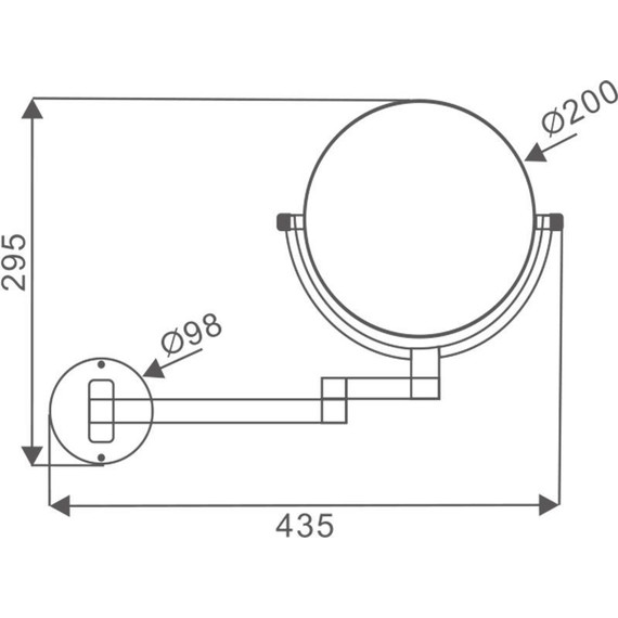 Зеркало косметическое Azario Altre AZ-211 - фото 2