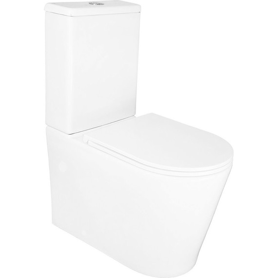 Унитаз-компакт безободковый Azario Conto AZ-T005BR с тонкой крышкой микролифт (Система смыва торнадо), Цвет производителя: белый - фото, картинка 2 Унитаз-компакт безободковый Azario Conto AZ-T005BR с тонкой крышкой микролифт (Система смыва торнадо), Цвет производителя: белый - фото 2