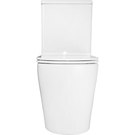 Унитаз-компакт безободковый Azario Conto AZ-T005BR с тонкой крышкой микролифт (Система смыва торнадо), Цвет производителя: белый - фото, картинка 11 Унитаз-компакт безободковый Azario Conto AZ-T005BR с тонкой крышкой микролифт (Система смыва торнадо), Цвет производителя: белый - фото 11