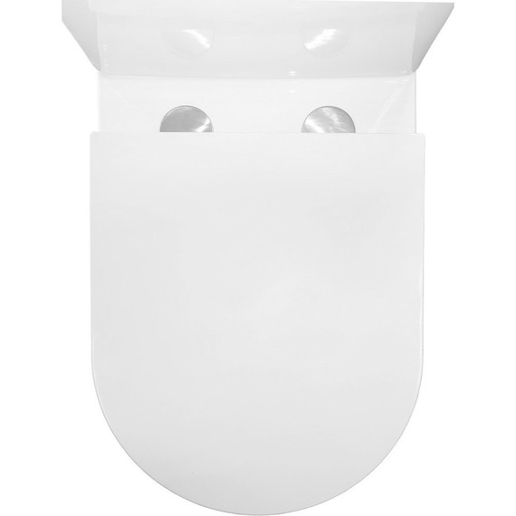 Унитаз-компакт безободковый Azario Conto AZ-T005BR с тонкой крышкой микролифт (Система смыва торнадо), Цвет производителя: белый - фото, картинка 14 Унитаз-компакт безободковый Azario Conto AZ-T005BR с тонкой крышкой микролифт (Система смыва торнадо), Цвет производителя: белый - фото 14