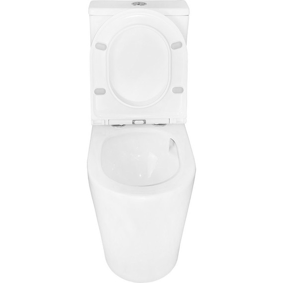 Унитаз-компакт безободковый Azario Conto AZ-T005BR с тонкой крышкой микролифт (Система смыва торнадо), Цвет производителя: белый - фото, картинка 6 Унитаз-компакт безободковый Azario Conto AZ-T005BR с тонкой крышкой микролифт (Система смыва торнадо), Цвет производителя: белый - фото 6