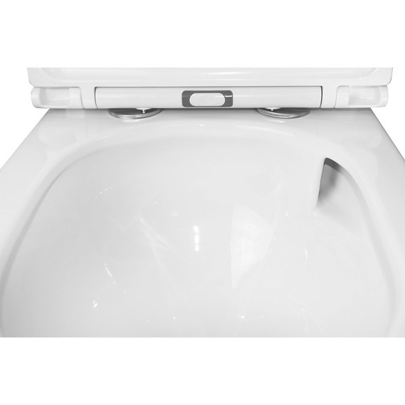 Унитаз-компакт безободковый Azario Conto AZ-T005BR с тонкой крышкой микролифт (Система смыва торнадо), Цвет производителя: белый - фото, картинка 9 Унитаз-компакт безободковый Azario Conto AZ-T005BR с тонкой крышкой микролифт (Система смыва торнадо), Цвет производителя: белый - фото 9