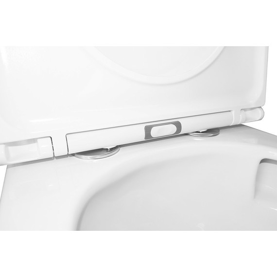 Унитаз-компакт безободковый Azario Conto AZ-T005BR с тонкой крышкой микролифт (Система смыва торнадо), Цвет производителя: белый - фото, картинка 10 Унитаз-компакт безободковый Azario Conto AZ-T005BR с тонкой крышкой микролифт (Система смыва торнадо), Цвет производителя: белый - фото 10