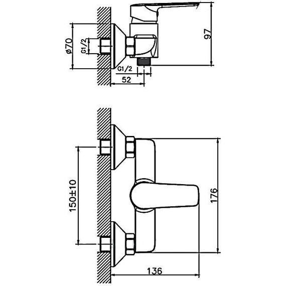 Смеситель для душа Haiba HB20563 - фото, картинка 2 Смеситель для душа Haiba HB20563 - фото 2