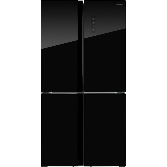 Холодильник Side by Side Hiberg RFQ-555DX NFGB inverter (чёрное мерцающее стекло) - фото 