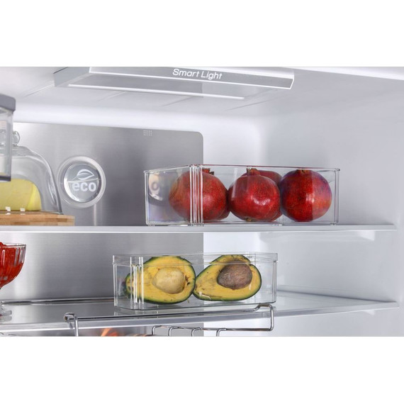 Холодильник Side by Side Hiberg RFQ-555DX NFGB inverter (чёрное мерцающее стекло) - фото 8