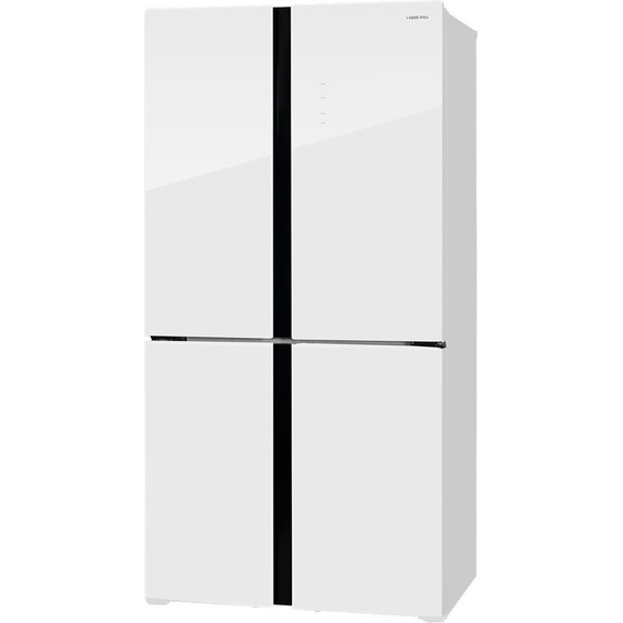 Холодильник Side by Side Hiberg RFQ-555DX NFGW inverter (белое мерцающее стекло) - фото 3