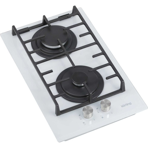 Газовая варочная поверхность Korting HGG 3825 CW Domino (белое стекло) - фото 3