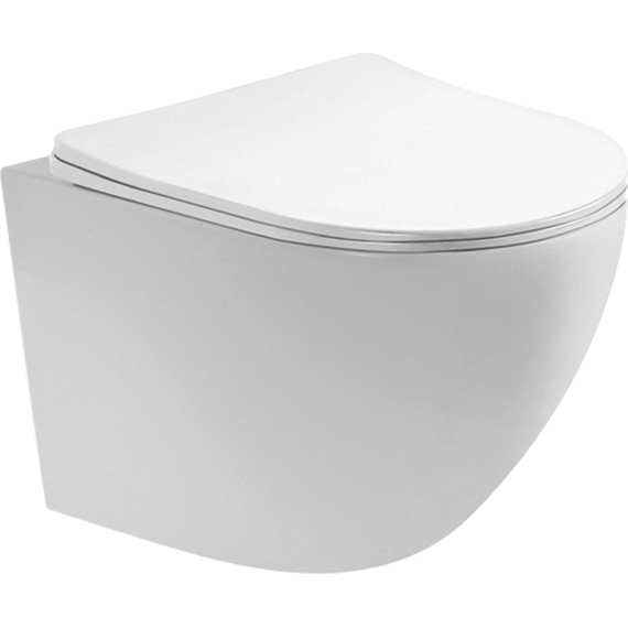 Унитаз подвесной безободковый Aquatek Европа AQ1900T-00 с тонкой крышкой микролифт (Система смыва торнадо) - фото, картинка 2 Унитаз подвесной безободковый Aquatek Европа AQ1900T-00 с тонкой крышкой микролифт (Система смыва торнадо) - фото 2