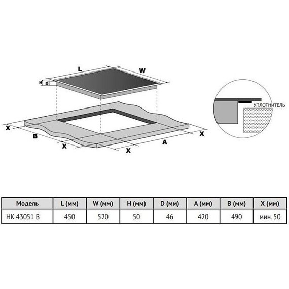 Электрическая варочная поверхность Korting HK 43051 B - фото 2
