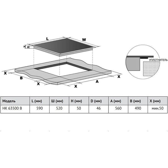 Электрическая варочная поверхность Korting HK 63500 B - фото 2