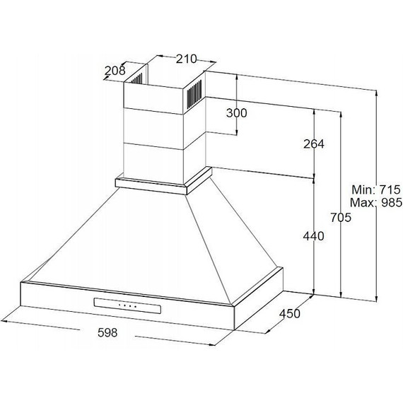 Вытяжка Korting KHC 6809 B - фото 2