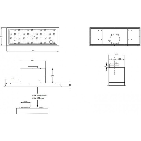 Вытяжка Korting KHI 9777 GN (чёрное стекло) - фото 3