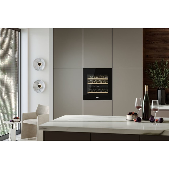 Встраиваемый винный шкаф Korting KFW 604 DB GN - фото 4