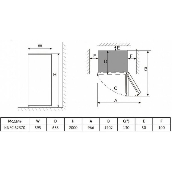Двухкамерный холодильник Korting KNFC 62370 GB (бежевое стекло) - фото 16