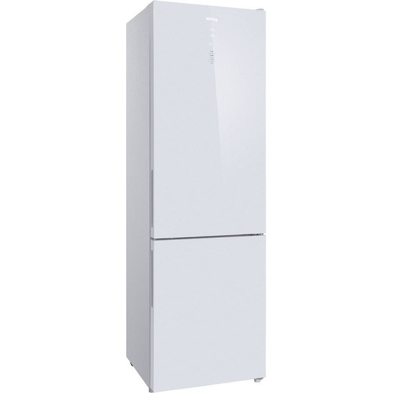 Двухкамерный холодильник Korting KNFC 62370 GW (белое стекло) - фото 2