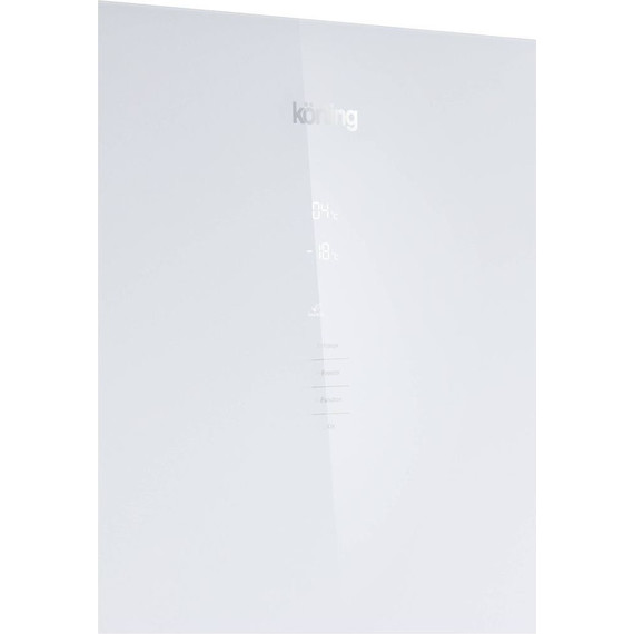 Двухкамерный холодильник Korting KNFC 62370 GW (белое стекло) - фото 4