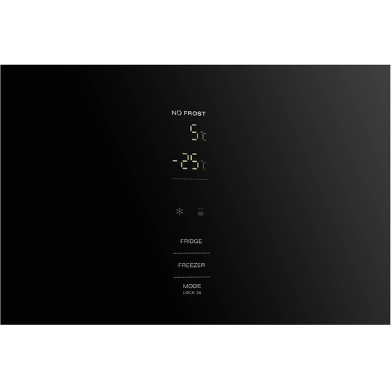 Двухкамерный холодильник Korting KNFC 62980 GN (чёрное стекло) - фото 3