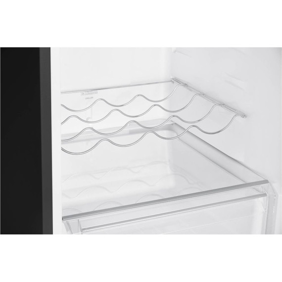 Двухкамерный холодильник Korting KNFC 62980 GN (чёрное стекло) - фото 5