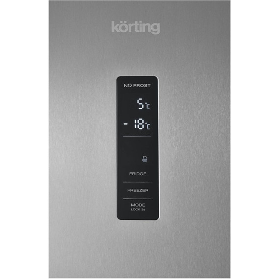 Двухкамерный холодильник Korting KNFC 62980 X - фото 5