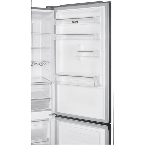 Двухкамерный холодильник Korting KNFC 62980 X - фото 6