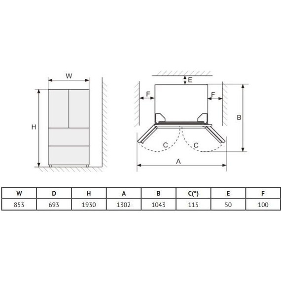 Холодильник Side by Side Korting KNFF 82535 X - фото 20