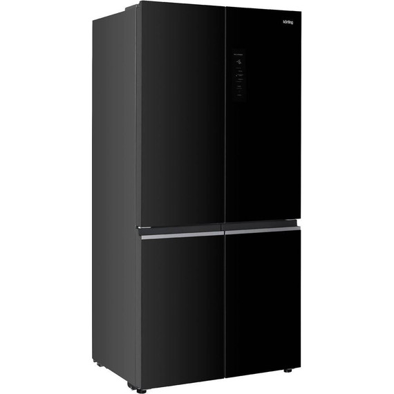 Холодильник Side by Side Korting KNFM 91868 GN (чёрное стекло) - фото 2