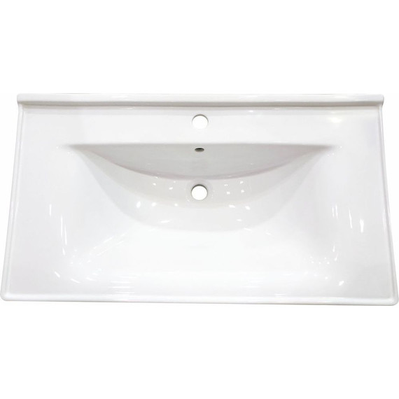 Тумба подвесная с раковиной Mirsant Soho Quadro 90 см (раковина Deep 90) - фото 2