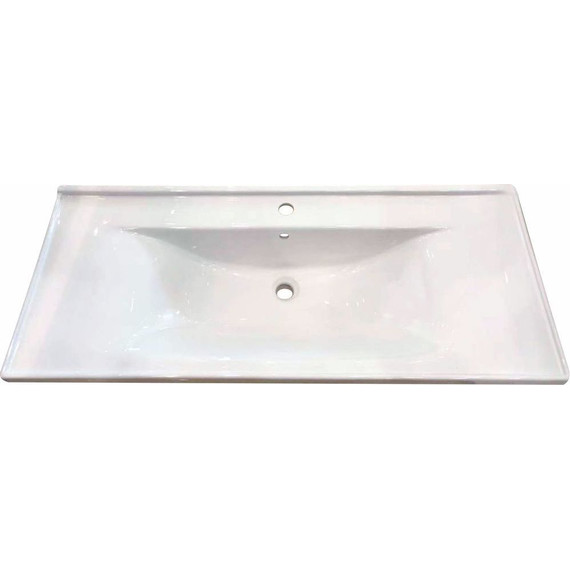 Тумба напольная с раковиной Mirsant Soho quadro 120 см (раковина Deep 120) белый - фото 2