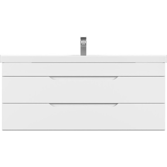 Тумба подвесная с раковиной Mirsant Soho Quadro 120 см (раковина Deep 120) - фото 3