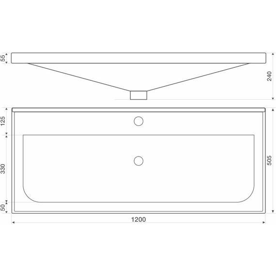 Тумба подвесная с раковиной Mirsant Soho Quadro 120 см (раковина Deep 120) - фото 8