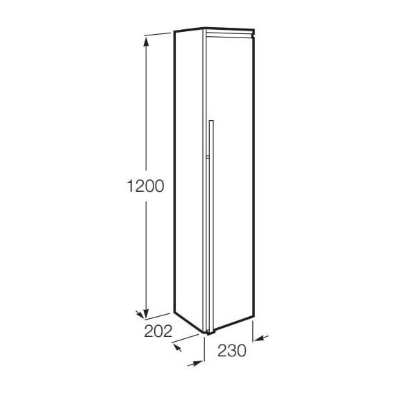 Пенал подвесной Roca Aneto 23 см R 857467806 - фото 4